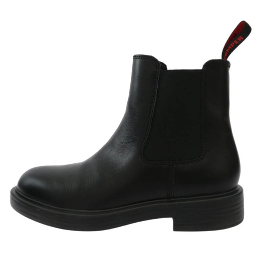 K300492-001 Black Leather Ankle Bootsレザー サイドゴア ブーツ ブラック系 40【中古】
