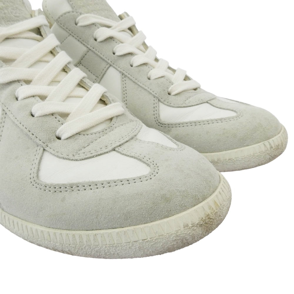 MAISON MARGIELA メゾンマルジェラ 22 イタリア製 REPLICA 70s sports shoes スポーツシューズ スニーカー ホワイト系 オフホワイト系 40【中古】