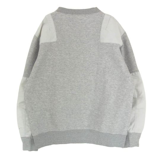 Sacai サカイ 24AW 24-03567M Sponge Sweat Pullover スポンジ スウェット プルオーバー グレー系 1【中古】