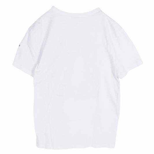 MONCLER モンクレール E10918044750 MAGLIA ハイビスカス マグリア クルーネック 半袖Tシャツ ホワイト系 S【中古】
