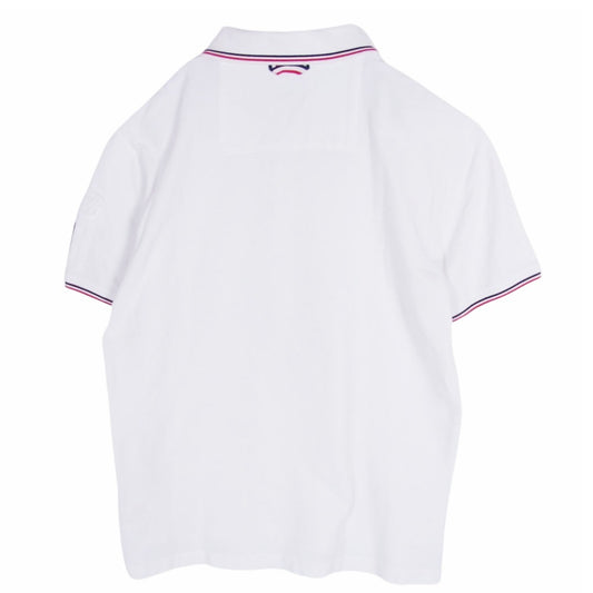 MONCLER モンクレール C13918317600 GAMME BLEU MAGLIA POLO ガムブルー マグリア 半袖 ポロシャツ ホワイト系 L【中古】