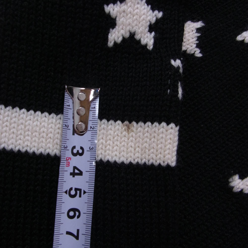 GIVENCHY ジバンシィ 17AW 17F 7604 524 スター クルーネック ニット セーター ブラック系 M【中古】
