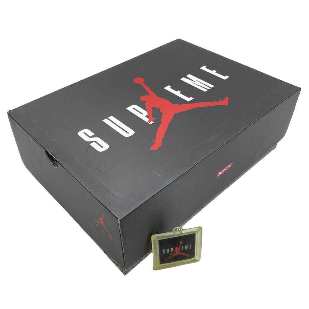 Supreme シュプリーム 15AW 824371-201 × Nike Air Jordan 5 Retro Desert Camo 【フェイクバスターズ鑑定済】ナイキ エアジョーダン5 デザートカモ ハイカット スニーカー カーキ系 27.5cm【新古品】【未使用】【中古】