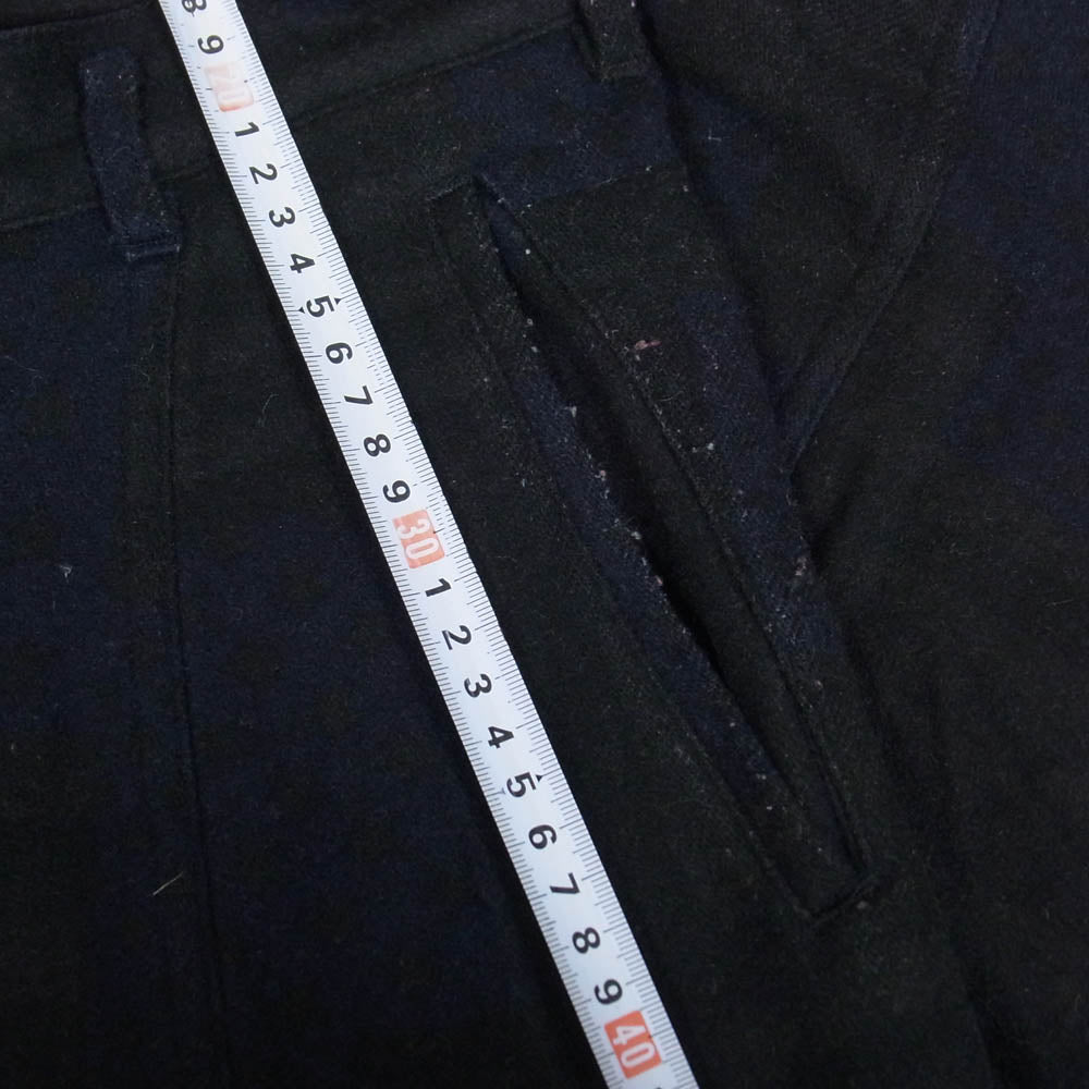 COMME des GARCONS コムデギャルソン OD-P003 総柄 ウール サルエル ショート ハーフ パンツ ブラック系 S【中古】