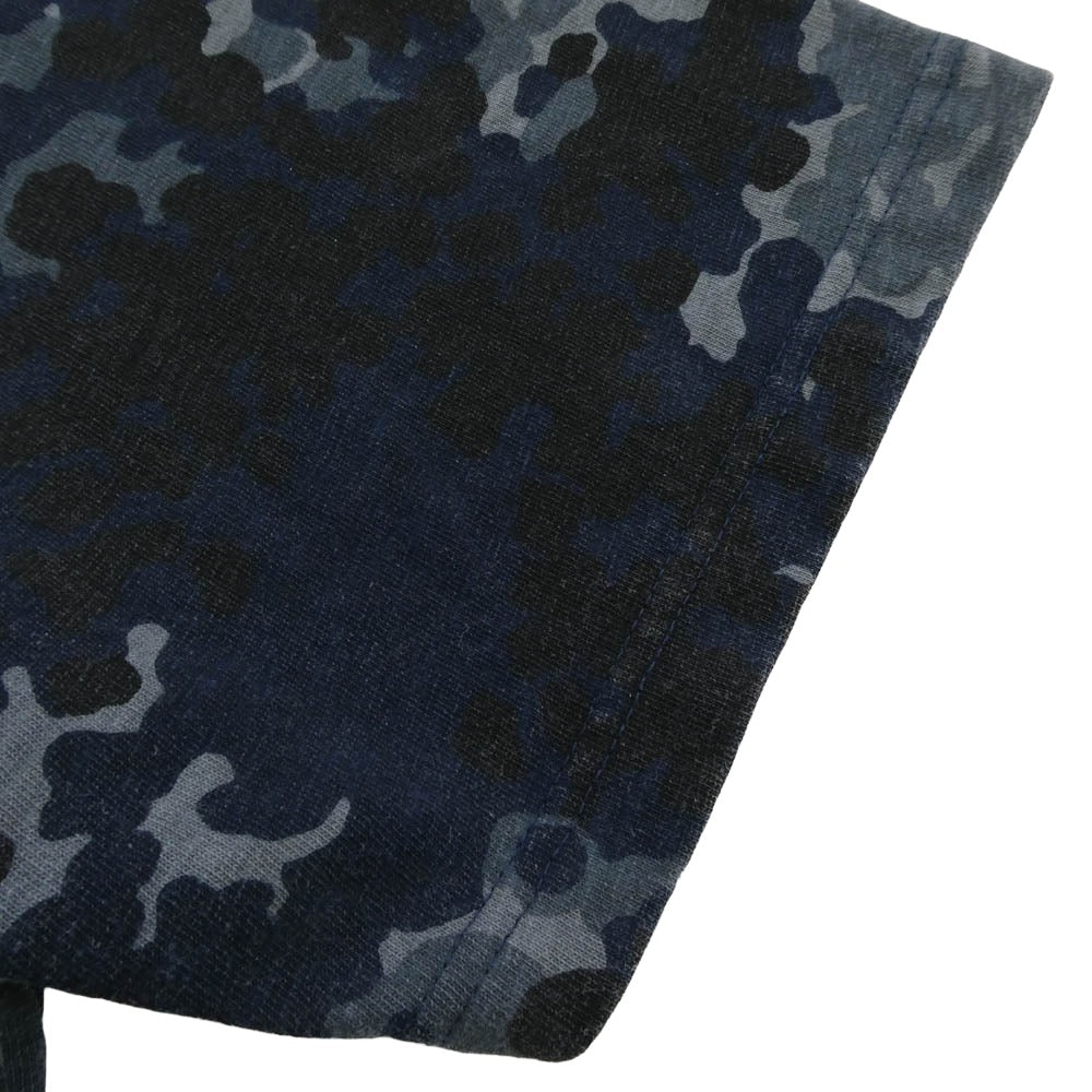 Supreme シュプリーム 19ss Pocket Tee Navy German Camo ポケット Tシャツ カモフラージュ系 L【中古】