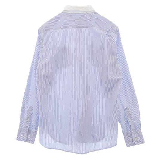 Supreme シュプリーム striped shirt ストライプ 長袖 シャツ ホワイト系 ブルー系 L【中古】