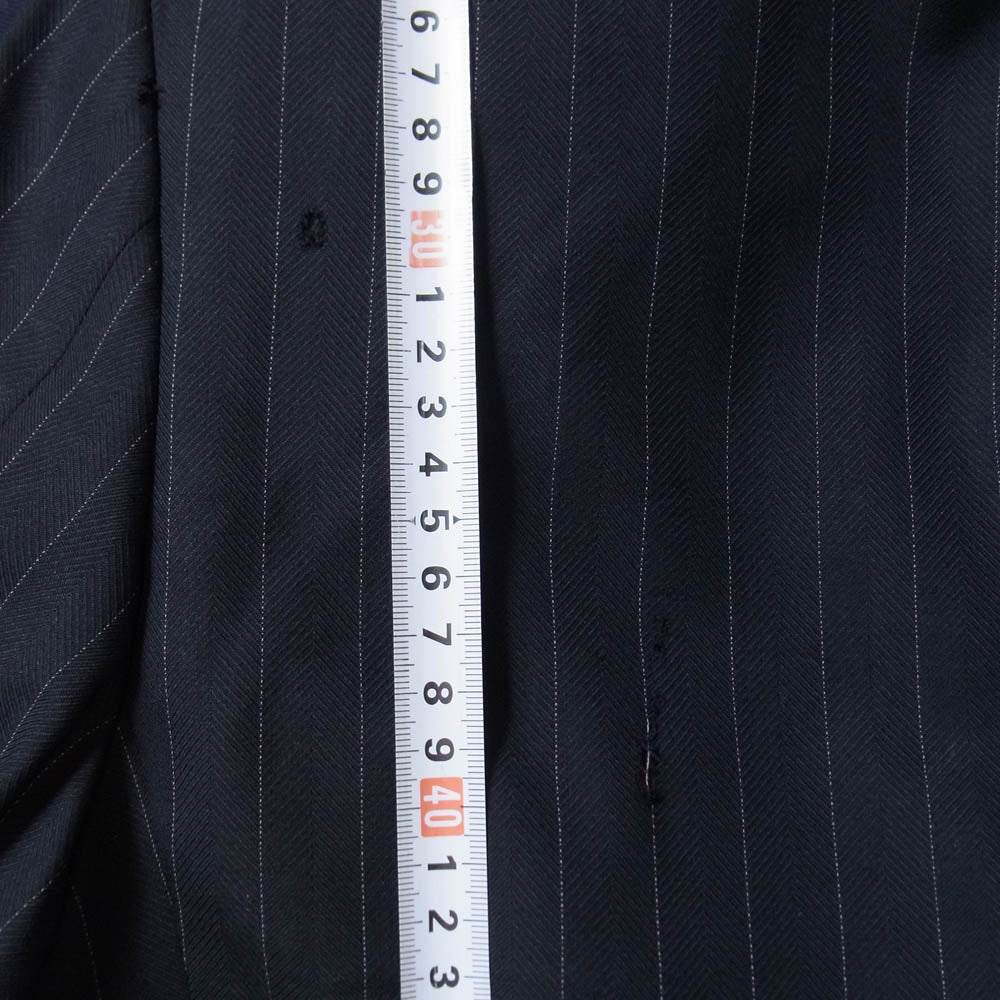 Brioni ブリオーニ PALATINO パラティーノ ウール ストライプ テーラード ジャケット ブラック系 40【中古】