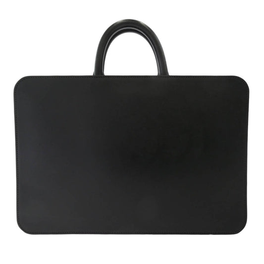 土屋鞄 BL0901BK ブラックヌメ スクエアバッグ レザーブリーフケース ブラック系【中古】