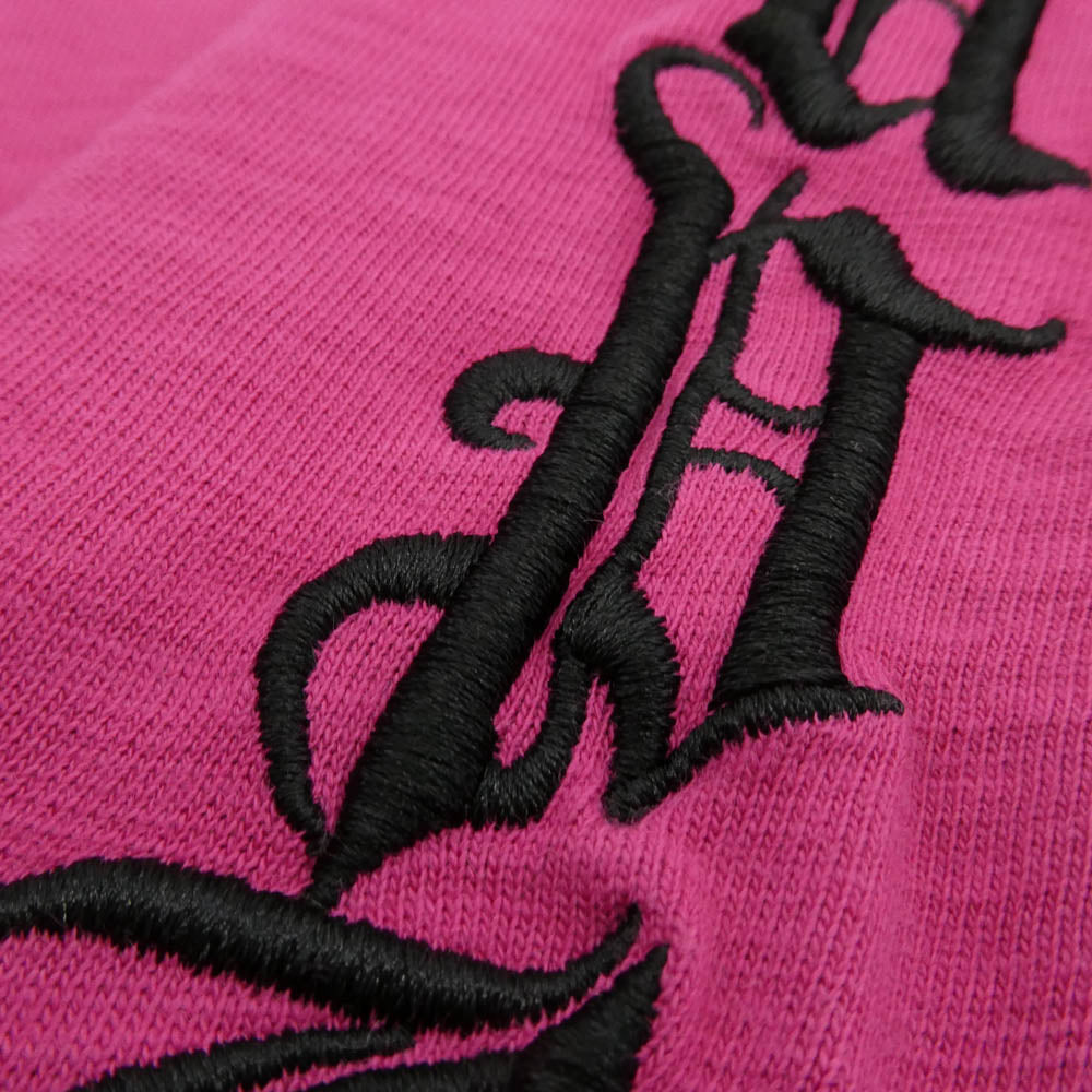 Supreme シュプリーム 24AW Old English L/S Top Pink オールド イングリッシュ ロゴ 長袖 カットソー Tシャツ ピンク系 XL【中古】