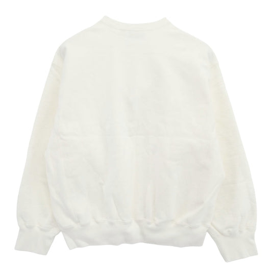 Supreme シュプリーム 25SS Washed Box Logo Crewneck ウォッシュド ボックスロゴ クルーネック スウェット ホワイト系 L【極上美品】【中古】