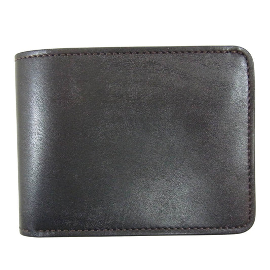 WILDSWANS ワイルドスワンズ wings/fgb/bk WINGS ウィングス フルグレインブライドルレザー 札入れ ウォレット 財布 ブラック系【極上美品】【中古】