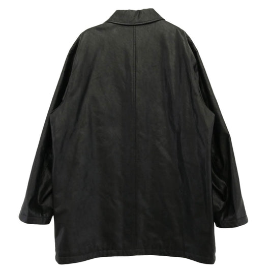 インサイレンス Faux Leather Car Coat フェイクレザー カーコート ブラック系 L【中古】