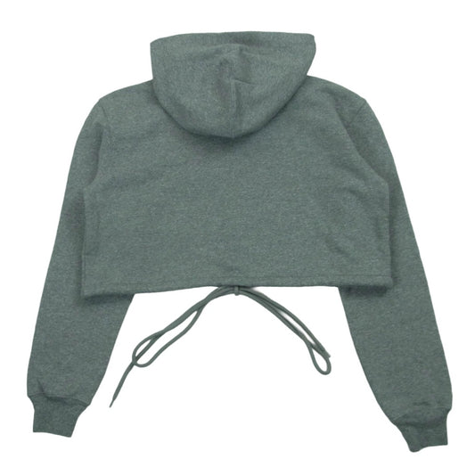 Alexander Wang アレキサンダーワン 4CC2251553 Graphic Deconstructed Cropped Hoodie デコンストラクト クロップド ジップ フーディー パーカー グレー系 XS【中古】