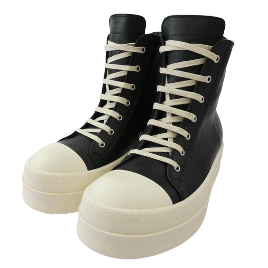 Rick Owens リックオウエンス RU01E5859-LCO MEGA BUMPER SNEAKS メガバンパー スニーカーズ ラモーンズ ブラック系 オフホワイト系 42【美品】【中古】