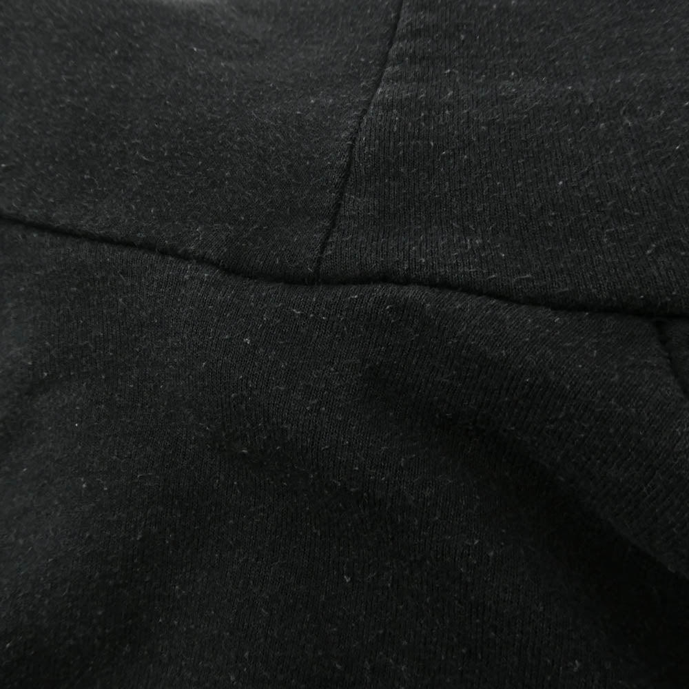 CHROME HEARTS クロムハーツ(原本無) OLD HORSESHOE HOODIE 裏地サーマル オールド ファックユー バックロゴ プルオーバー パーカー ブラック系【中古】