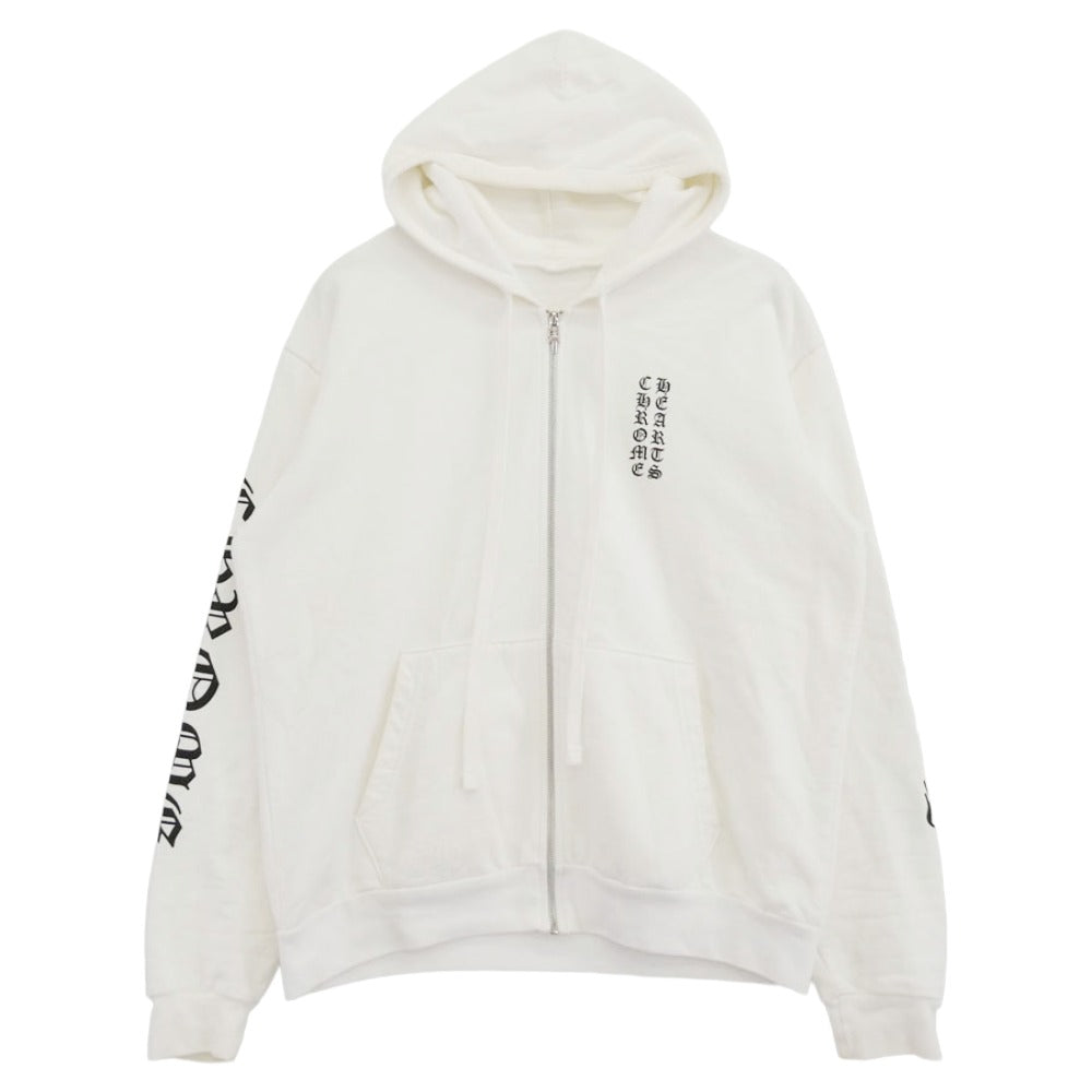 CHROME HEARTS クロムハーツ（原本無） SWTSHRT HD ZIP 袖ロゴ アーム