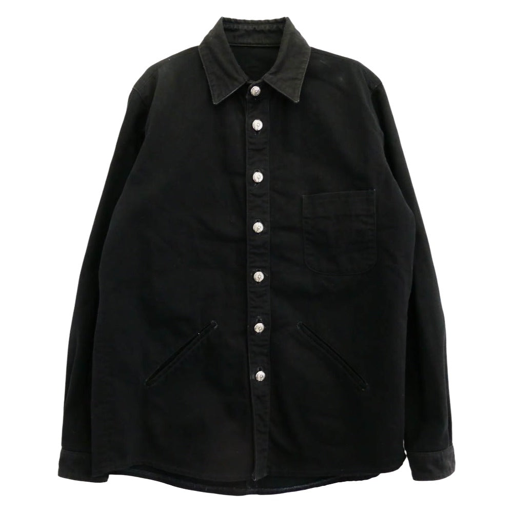 CHROME HEARTS デニムジャケット ブラック クロスボタン クロム ハーツ ジャケット CHROME HEARTS クロムハーツ 原本無
