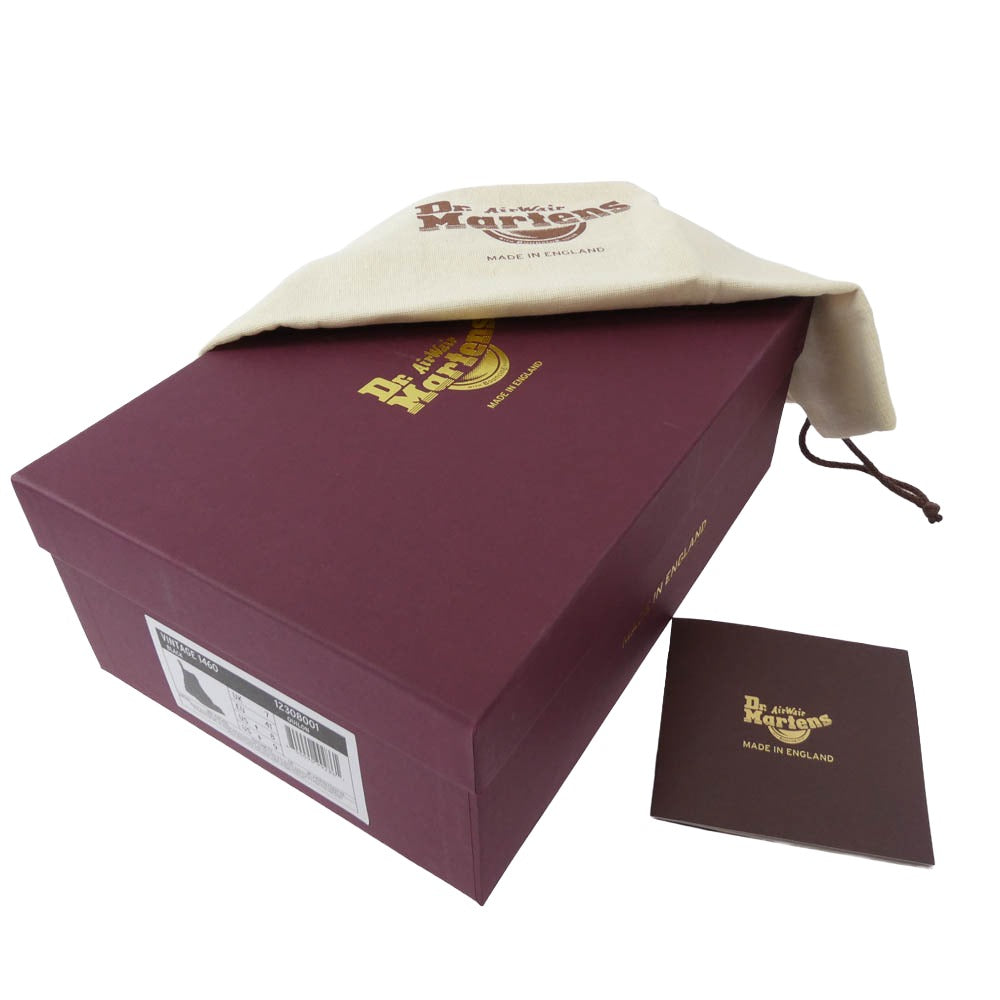 Dr.Martens ドクターマーチン VINTAGE 1460 イングランド製 1460 8EYE SHOE 8ホール ブーツ ブラック系 US8【新古品】【未使用】【中古】