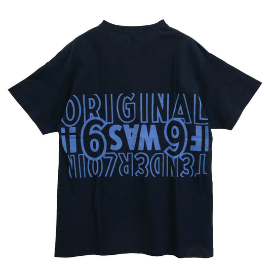TENDERLOIN テンダーロイン 22SS TEE 3A ロゴ 半袖 Tシャツ ネイビー ネイビー系 L【中古】