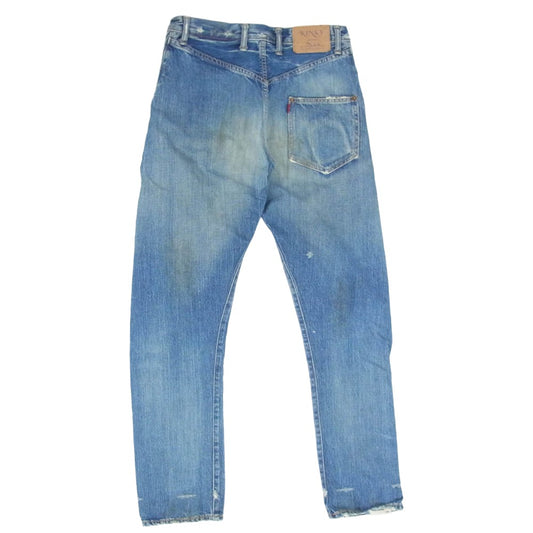 HYSTERIC GLAMOUR ヒステリックグラマー KINKY キンキー スタッズ ストレート デニムパンツ インディゴブルー系 XS【中古】