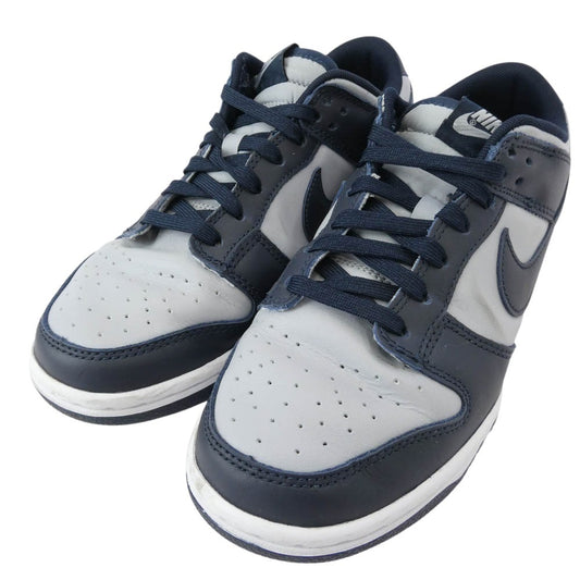 NIKE ナイキ DD1391-003 Dunk Low Championship Grey チャンピオンシップ グレー スニーカー ネイビー系 ライトブルー系 25cm【中古】