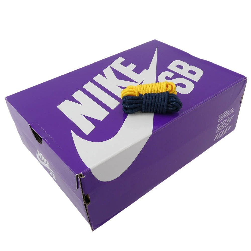 NIKE ナイキ HQ8492-400 【フェイクバスターズ鑑定済】 × Eric Koston エリック・コストン SB Air Max 95 Obsidian and Speed Yellow エアマックス95 オブシディアン アンド スピードイエロー スニーカー ネイビー系 イエロー系 29cm【極上美品】【中古】