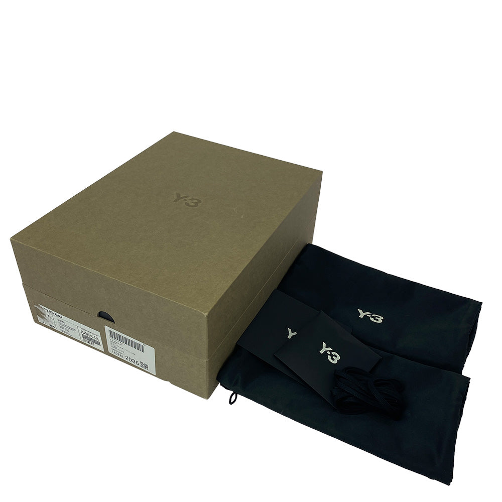 Y-3 Yohji Yamamoto ワイスリー ヨウジヤマモト IG4090 Rivalry Black Off White Clear Brown ライバルリー ブラック オフホワイト クリアブラウン ローカット スニーカー ブラック系 27cm【中古】