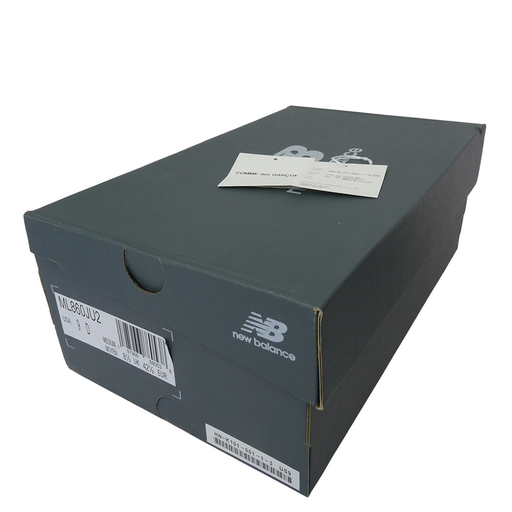COMME des GARCONS HOMME コムデギャルソンオム NEW BALANCE ニューバランス ML860JU2 860V2 Black ローカット メッシュ スニーカー ブラック系 27cm【美品】【中古】