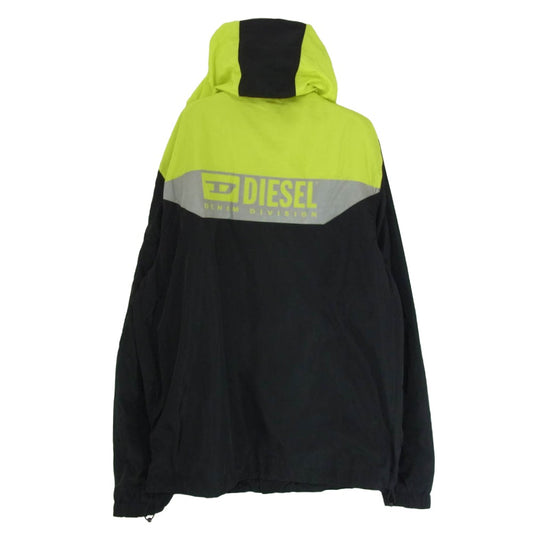DIESEL ディーゼル リフレクター バッグ ロゴ ナイロン ジャケット ブラック系 M【中古】