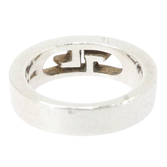 GUCCI グッチ GGロゴ インターロッキング リング 指輪 シルバー系 11.5号【中古】