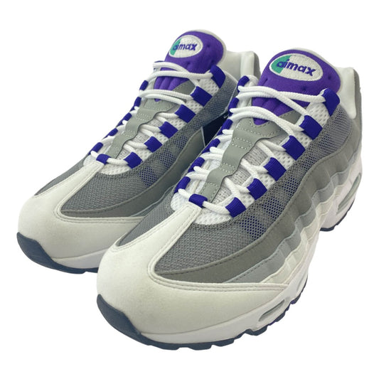 NIKE ナイキ HJ5996-100 WMNS AIR MAX 95 BIG BUBBLE WHITE COURT PURPLE エアマックス ビッグバブル コートパープル スニーカー グレー系 パープル系 28cm【極上美品】【中古】