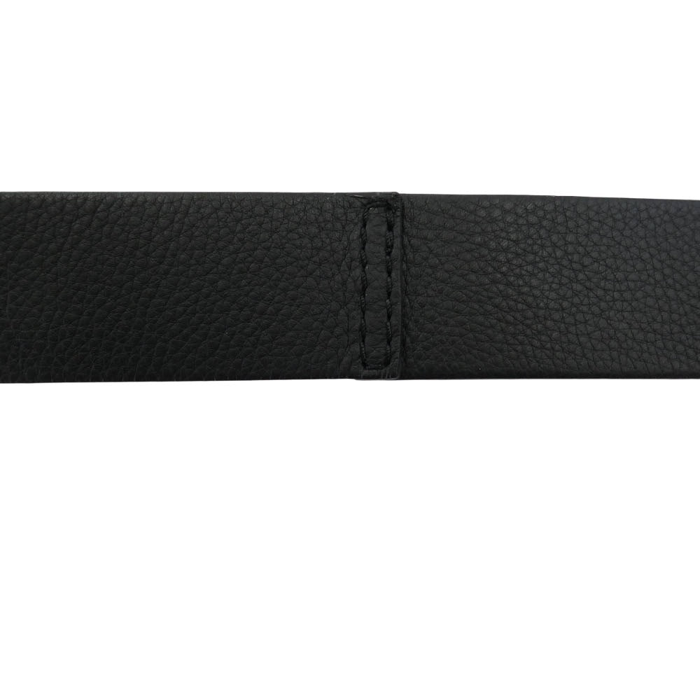 BURBERRY バーバリー ダブルロック レザー ベルト ブラック系【中古】