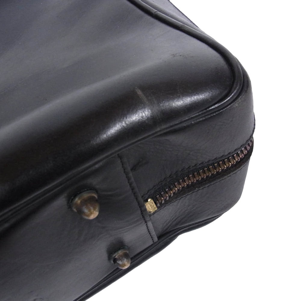 Felisi フェリージ 20162 オール レザー トランクケース ビジネスバッグ トラベルバッグ ブラック系【中古】