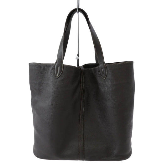 アカーテ イタリア製 KAUS カウス シュリンクレザー トートバッグ レザーバッグ ブラウン系【中古】