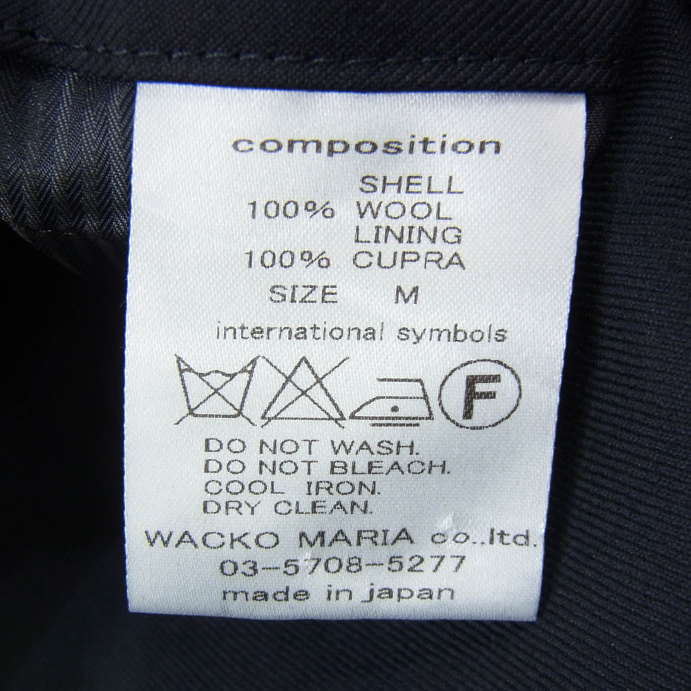 WACKO MARIA ワコマリア Loro Piana ロロピアーナ Loro Piana ロロピアーナ生地 FOUR SEASONS スラックスパンツ ネイビー系 M【中古】
