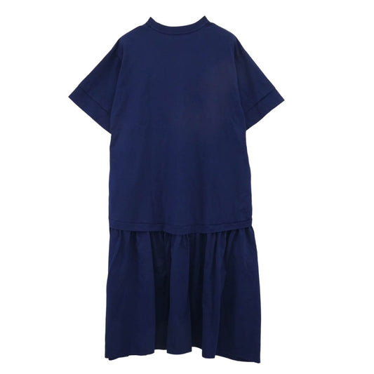 ヘリンドットサイ 530HSM83-0760 Cut relax dress カット リラックス ドレス ワンピース ネイビー系 FREE【中古】