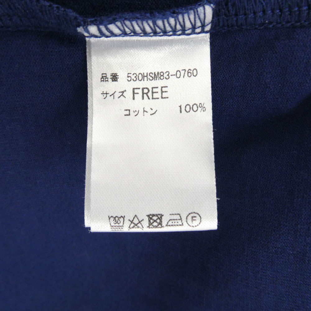 ヘリンドットサイ 530HSM83-0760 Cut relax dress カット リラックス ドレス ワンピース ネイビー系 FREE【中古】