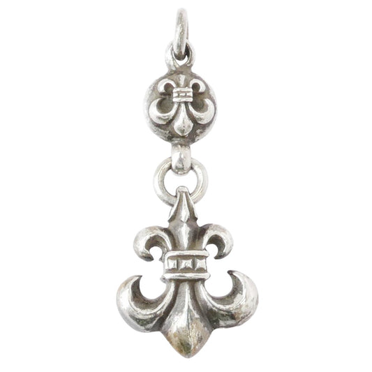 CHROME HEARTS クロムハーツ(原本無) OLD 1BALL BS FLEUR オールド 1ボール BSフレア チャーム ペンダントトップ シルバー系【中古】