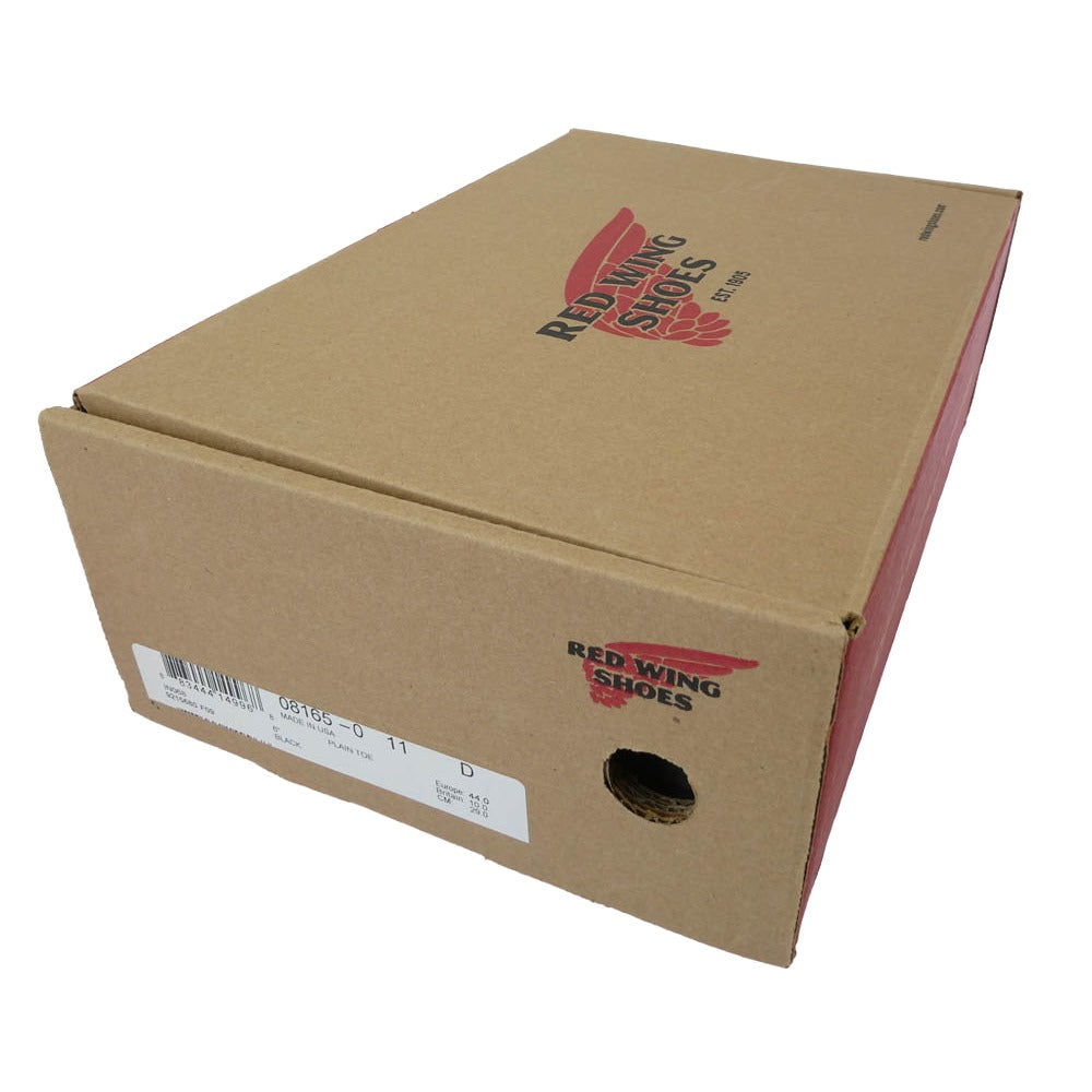 RED WING レッドウィング 8165 IRISH SETTER 6 INCH CLASSIC ROUND アイリッシュセッター クラシックラウンド ブラック 6インチ コレクテッドグレインレザー 7ホール プレートゥ ワークブーツ ブラック系 29.0cm【新古品】【未使用】【中古】