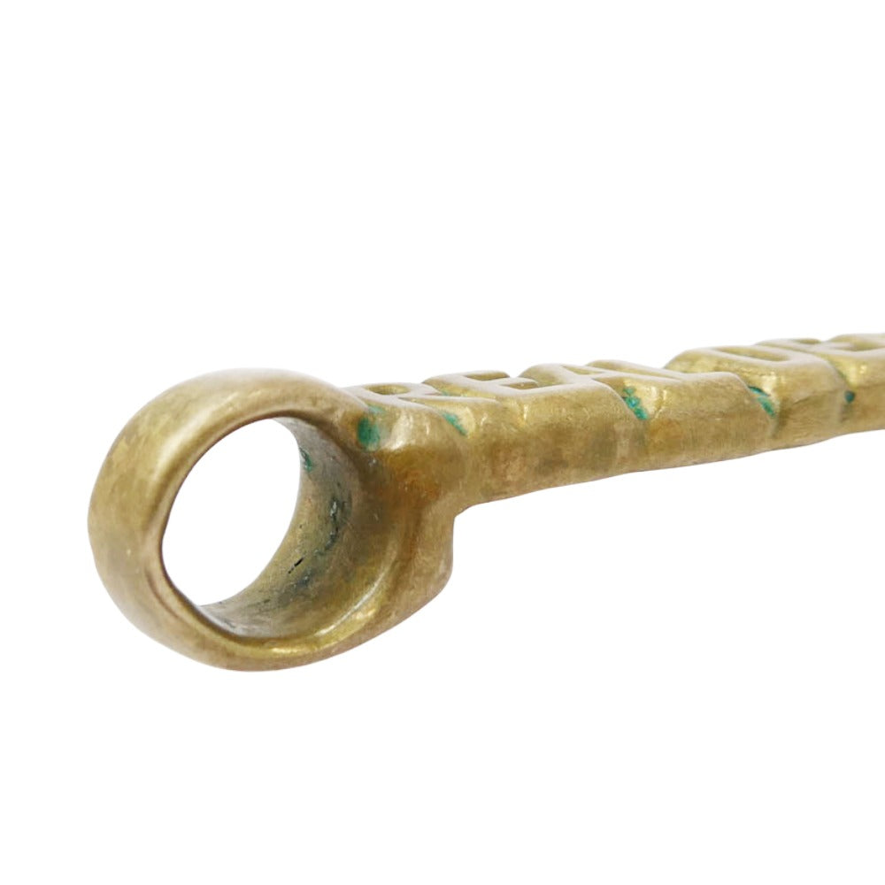 BILL WALL LEATHER ビルウォールレザー × REALDEAL リアルディール ロゴ Cクロス バー チャーム ペンダントトップ ゴールド系 グリーン系【中古】