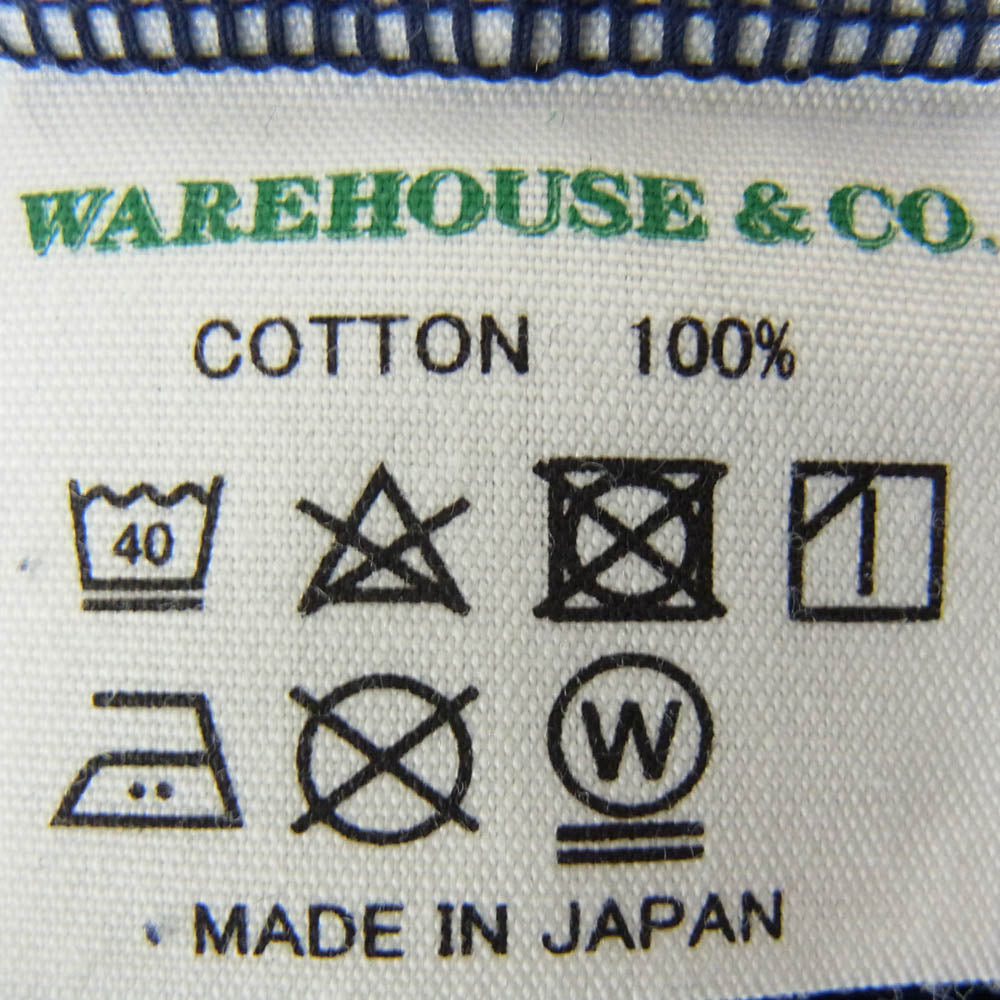 WAREHOUSE ウエアハウス INDIGO POCKET TEE インディゴ ポケット Tシャツ 半袖カットソー ネイビー系 M【中古】