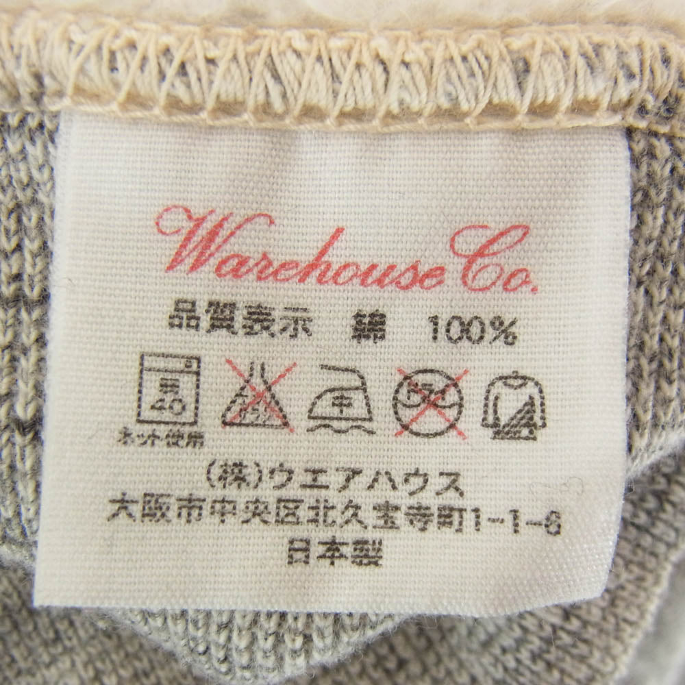 WAREHOUSE ウエアハウス ラグランスリーブ クルーネック スウェット グレー系 40【中古】