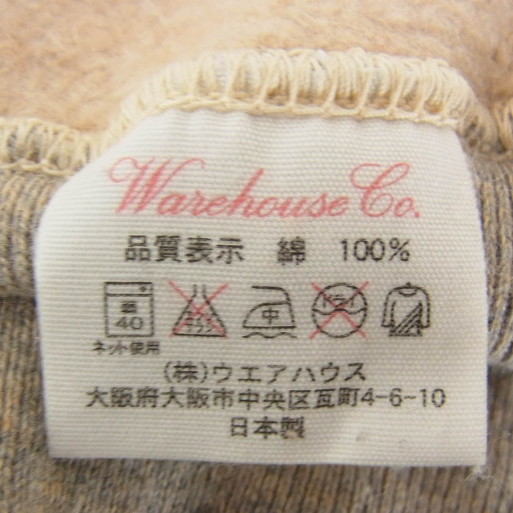 WAREHOUSE ウエアハウス HELLER'S CAFE ヘラーズカフェ 両Vガゼット バックプリント スウェット グレー系 40【中古】