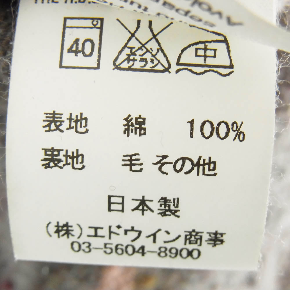 WAREHOUSE ウエアハウス 95747 × Lee リー 101-J ストームライダー コーデュロイ切替 デニム ジャケット 裏地ブランケット インディゴブルー系 42【中古】