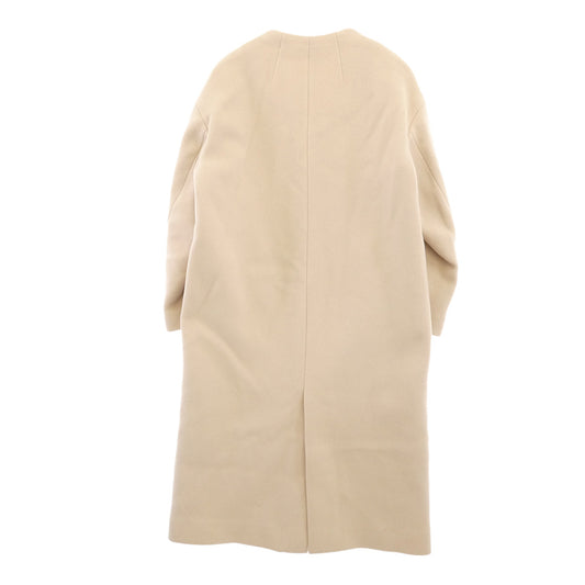 IENA イエナ MANTECO社製 ウール ノーカラー コート ベージュ系 34【中古】