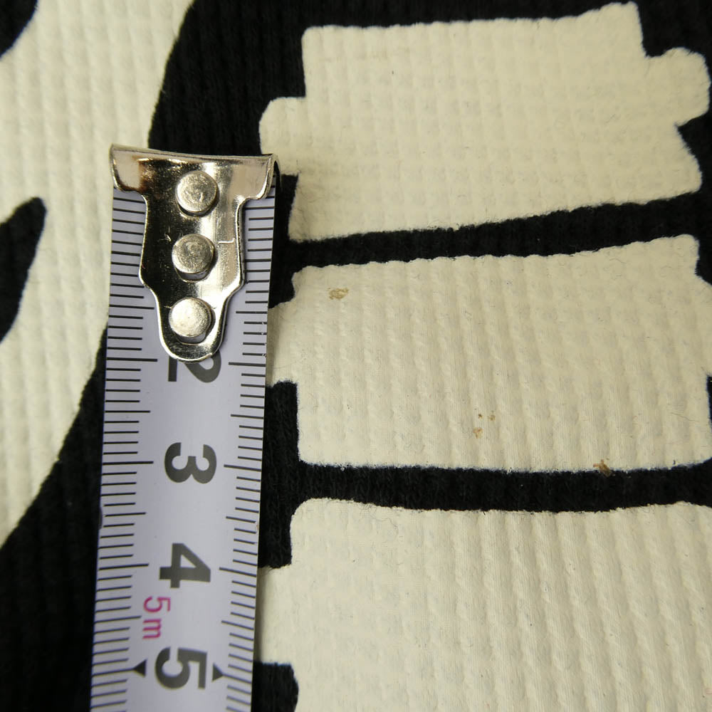 Supreme シュプリーム 24AW x Hanes Bones Thermal Crew ヘインズ ボーンズ サーマル クルーネック 長袖 カットソー ブラック系 オフホワイト系 L【中古】