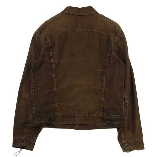 Levi's リーバイス 70s 三角タグ コーデュロイ トラッカー ジャケット サークルR ブラウン系 40【中古】