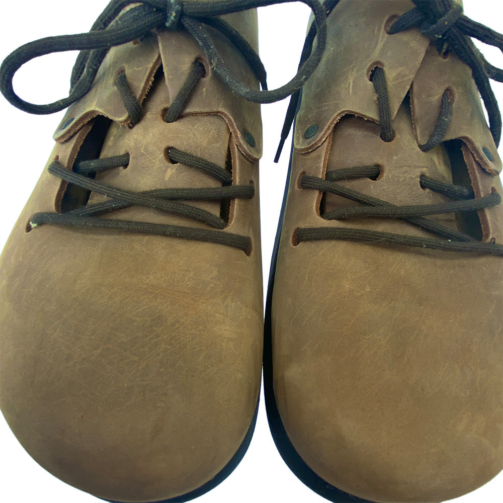 BIRKENSTOCK ビルケンシュトック Montana モンタナ オイルドヌバックレザー スエード ローカット スニーカー ブラウン系 28cm【中古】