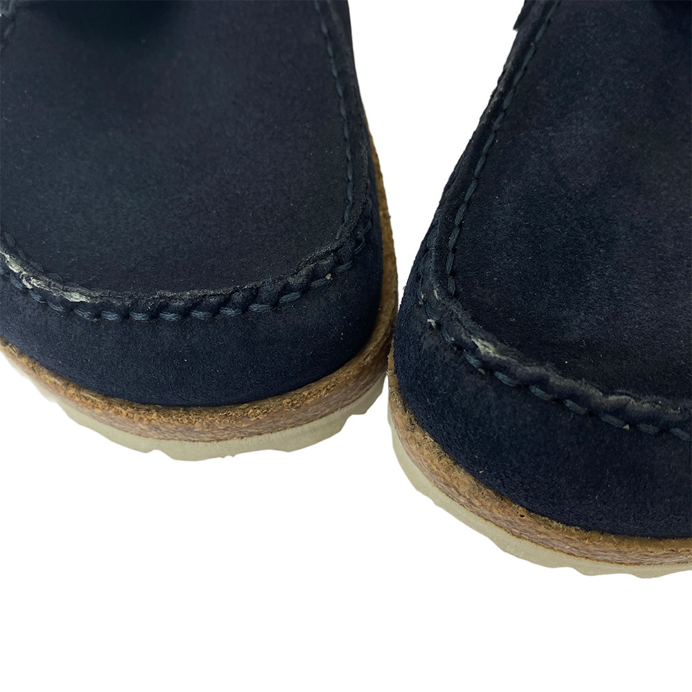 BIRKENSTOCK ビルケンシュトック SACRAMENTO レギュラーフィット コルクソール サクラメント スエード ローカット スニーカー ブラック系 27cm【美品】【中古】