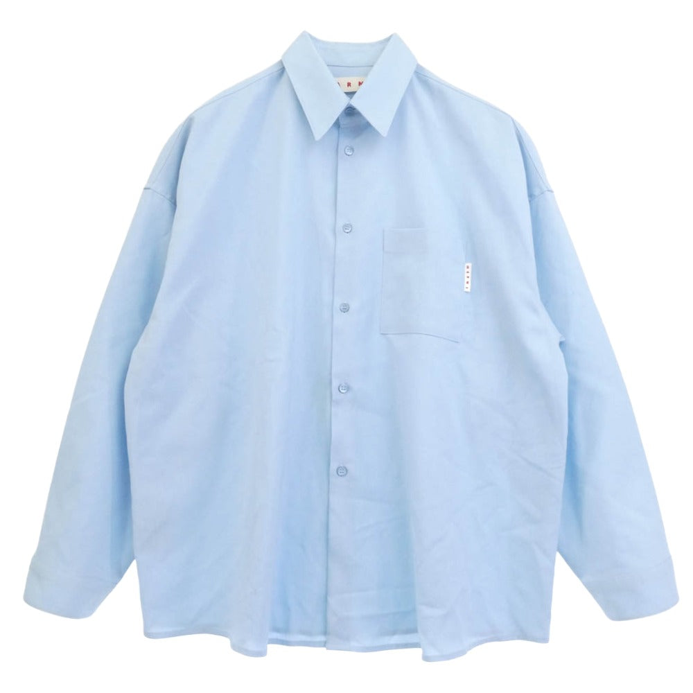 MARNI マルニ 22AW CUMU0061A1 TW839 ウール トロピカル 長袖 シャツ
